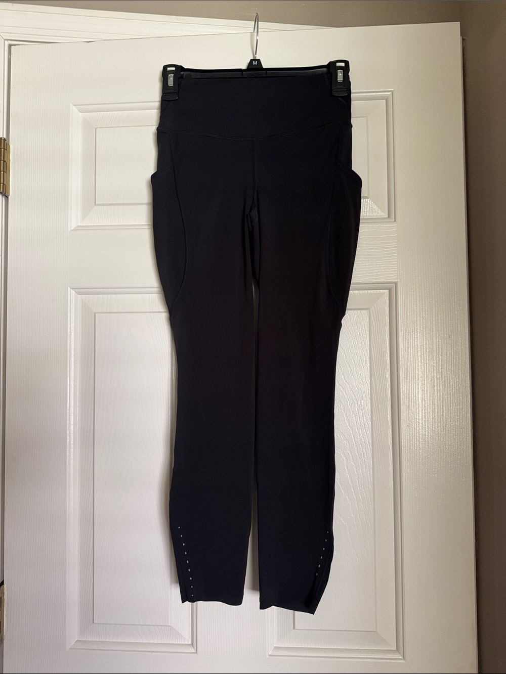 lululemon athletica Black High-Rise Performance Leggings with Ankle Accents